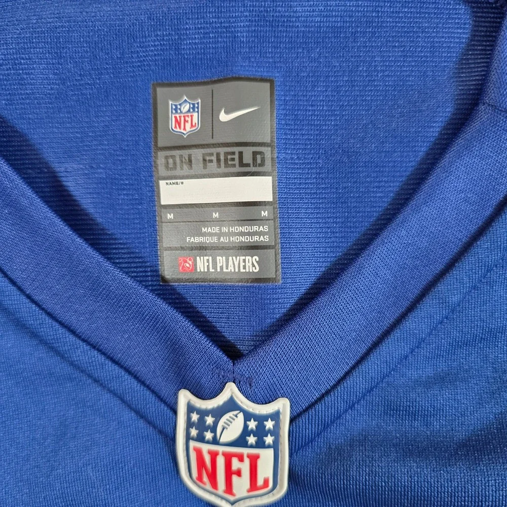 Nike On Field NY Giants Eli Manning 10 Royal Blue Football Jersey Youth Medium